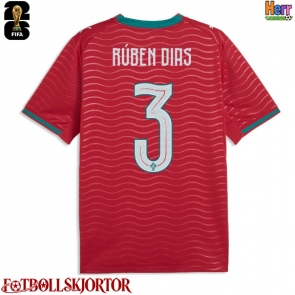 Portugal Ruben Dias #3 Hemmatröja VM 2026 Kortärmad